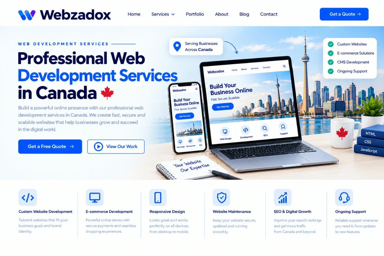 Best web development agency in Canada - Webzelia serving Toronto, Vancouver and Calgary